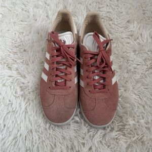 Adidas Women's Rose Gazelle Suede Sneakers